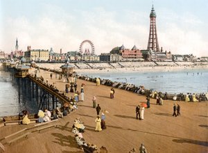 Blackpool desde el Muelle Norte de English School
