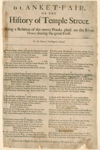 Feria de Mantas. Poema sobre la Feria de Hielo de 1684 de English School