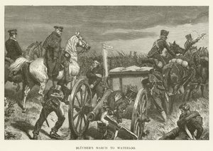 Marcha de Blücher a Waterloo de English School