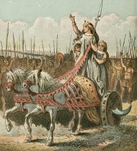 Boudica y su ejército de English School