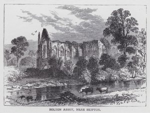 Abadía de Bolton, cerca de Skipton de English School