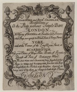 Libreros, Caesar Ward y Richard Chandler, tarjeta comercial de English School