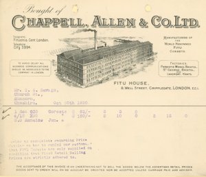 Comprado a Chappell Allen & Co Ltd