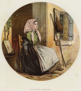 Chica-pez de Boulogne (cromolito) de English School