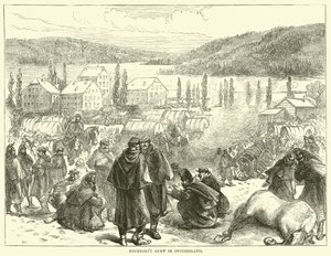 El ejército de Bourbaki en Suiza, febrero 1871 de English School