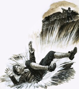 Niño arrojado al río