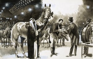 Brian Hughes engaña con éxito al New York Horse Show en 1907 de English School