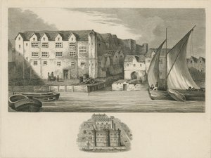 Palacio de Bridewell en las orillas del río Támesis de English School