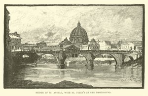 Puente de San Angelo, con San Pedro al fondo de English School