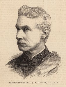 Brigadier General J A Tytler, VC, CB (grabado) de English School