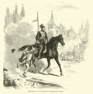 Traer a un cortador de cables telegráficos, septiembre 1870 de English School