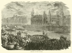 Llevando a los heridos, noviembre 1870 de English School