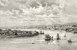 Puerto de Brisbane, Australia, c.1880, de 