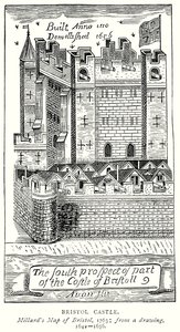 Castillo de Bristol (grabado) de English School