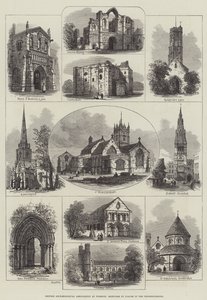 Asociación Arqueológica Británica en Wisbech, Bocetos de Lugares en los Alrededores (grabado) de English School