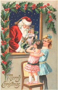 Tarjeta de Navidad británica de English School