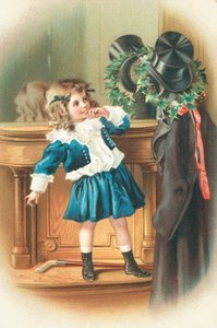 Tarjeta de Navidad británica de English School