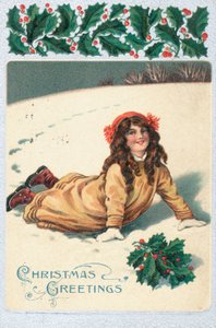 Tarjeta de Navidad británica de English School