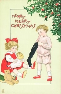 Tarjeta de Navidad británica de English School