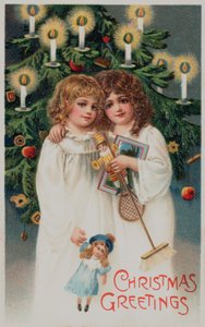 Tarjeta de Navidad británica de English School