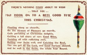Tarjeta de Navidad británica de English School