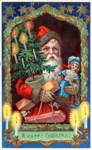 Tarjeta de Navidad británica de English School