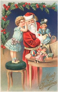 Tarjeta de Navidad británica de English School
