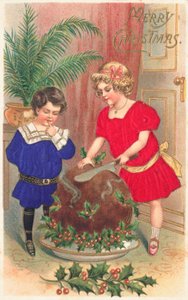 Tarjeta de Navidad británica de English School