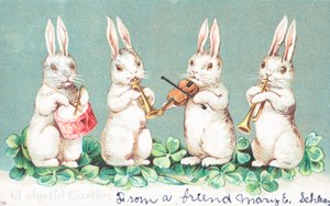 Tarjeta de Pascua británica de English School