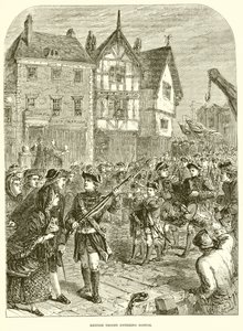 Tropas británicas entrando en Boston de English School