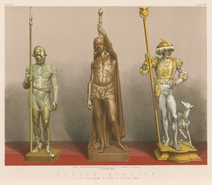 Estatuas de bronce (cromolito)
