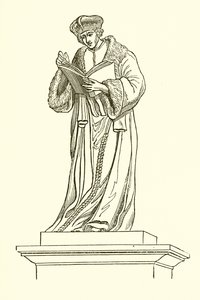 Estatua de bronce de Erasmo en Rotterdam (grabado)