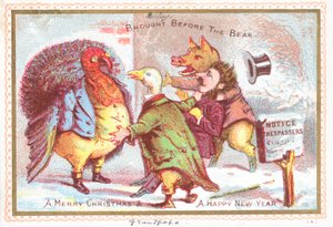Llevado ante el juez, Tarjeta de Navidad