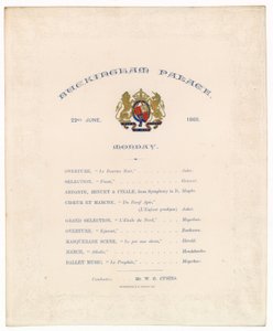 Concierto en el Palacio de Buckingham, 22 de junio de 1868 de English School
