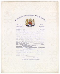 Concierto en el Palacio de Buckingham, 23 de junio de 1869 de English School