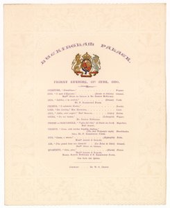 Concierto en el Palacio de Buckingham, 13 de junio de 1890 de English School