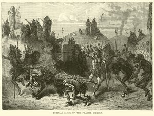 Danza del búfalo de los indios de las praderas de English School
