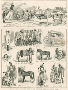 El espectáculo del Salvaje Oeste de Buffalo Bill en la Exposición Americana, Earls Court, Londres
