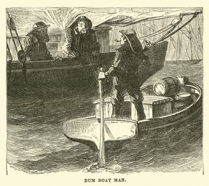 Hombre del bote de basura de English School