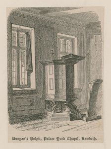 Púlpito de Bunyan, Capilla Palace Yard, Lambeth de English School