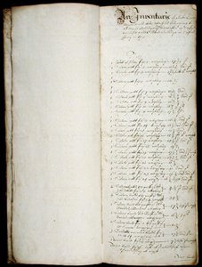 Libro largo del tesorero, comenzando en 1655