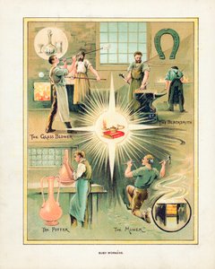 Trabajadores ocupados de English School