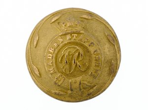 Botón, Cuerpo de Estado Mayor de Madrás, 1861-1876
