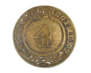 Botón, otras filas, 4º Regimiento Europeo de Bengala, 1855-1861 de English School