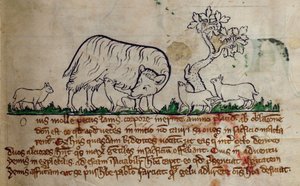 Oveja, del Bestiario de English School