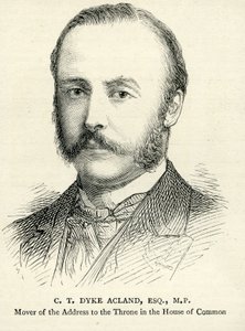 C. T. Dyke Acland Ilustración de The Graphic 17 de febrero de 1883 de English School