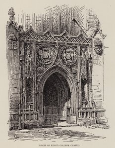 Cambridge: Pórtico de la Capilla del King