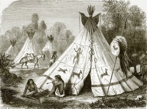 Campamento de indios comanches de English School