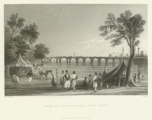 Campamento de Ibrahim Pasha, cerca de Adana, Turquía, 1837 de English School