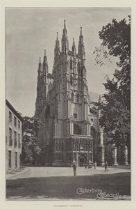 Catedral de Canterbury (litografía) de English School